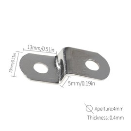 20PCS Z Clips for Picture Frames,Picture Frame Fixing Supporting Clips with Screws,Iron Canvas Clips,Offset Canvas Clips,Metal Z Shape Photo Picture Frame Braces Brackets-19CM