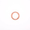 Unbranded Orange Aluminum Push Start Stop Button Trim Ring For