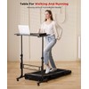 Standing Desk Adjustable Height, Mobile Stand Up Desks with Wheels