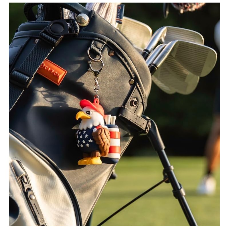 Eagle Golf Tee Holder Tea Case with 8 Tees, Funny