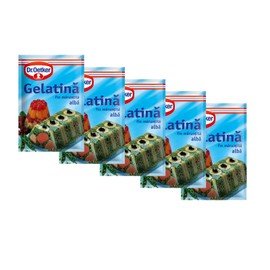 Dr. Oetker Finely Grated Clear Gelatine 10g [Pack of 5]