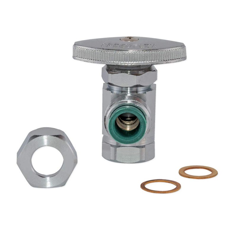 Eastman Multi-Turn Angle Stop Valve, 1/2 Inch FIP x 1/2