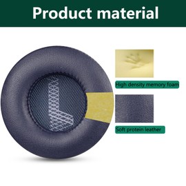 Replacement Ear Pads Compatible with JBL Live 400BT Blue