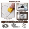 MOSECYOU Door Reinforcement Plate, Door Lock Repair Plate, Door Knob/Lever/Deadbolt