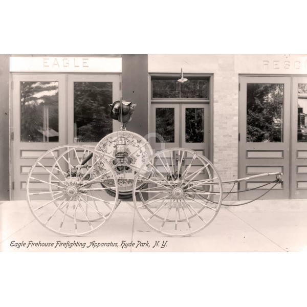 Eagle Firehouse built 1905, Hyde Park, New York NY Postcard