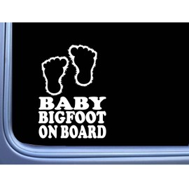 EZ-STIK Baby Bigfoot on Board M301 6 inch Sticker sasquatch yeti Decal