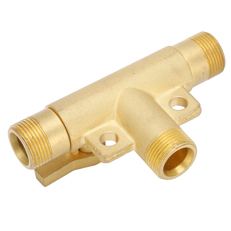 Male Thread G1/2 Tee Joint Ball Valve 3‑Way Pipe Connector