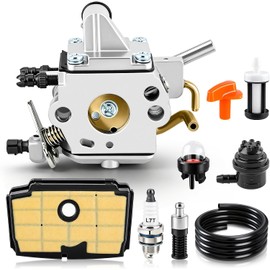 AUTOKAY 1137-120-0650 Carburetor Fits for Stihl MS192 MS192T MS192TC Chainsaw Carb Replace Zama C1Q-S258 with Fuel Line Filter Spark Plug Tune-up Kits