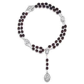 Venerare Traditional Catholic Seven Sorrows Rosary, Glass