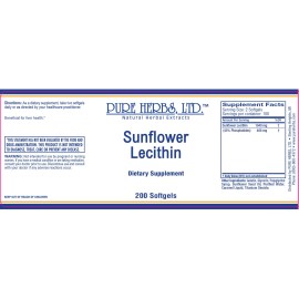 Pure Herbs: Sunflower Lecithin - softgels 200 ct - 1040mg/serving