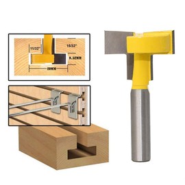 APlus T-Track Router with T-Groove 8mm Cutting Edge 8mm Yellow Blade (1 Cutter)