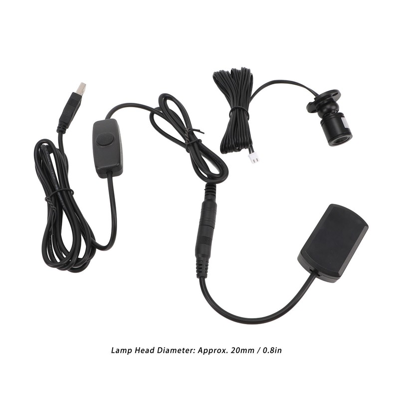 5pcs Mini LED Spot Lights USB 5V 6.6ft Warm Light