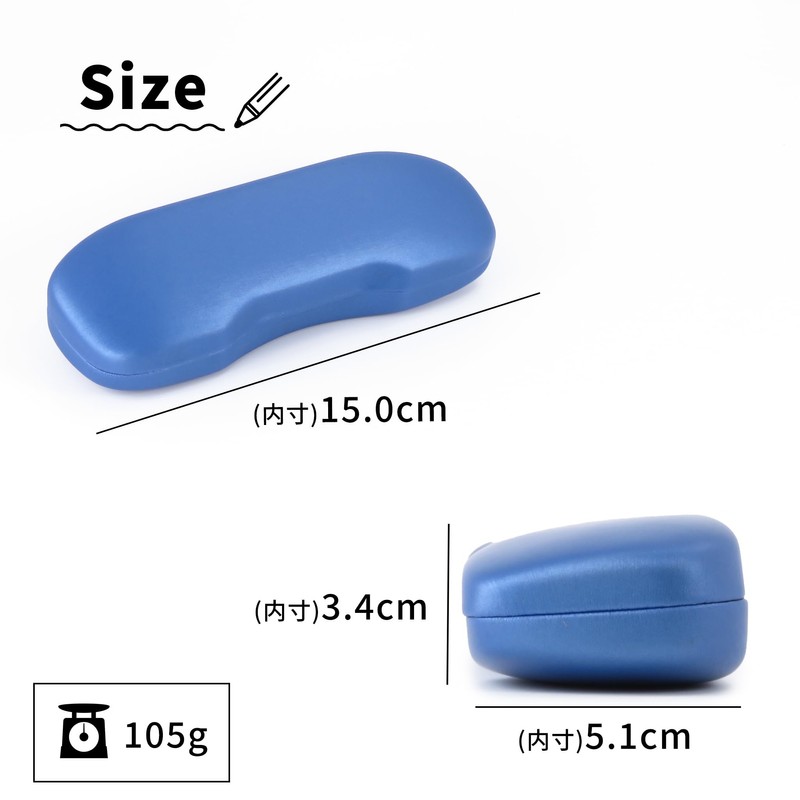 CHARMANT MT554 Eyeglass Case, Hard, Compact, Simple, Stylish, Cute, Thin,