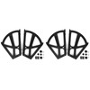 2 Layers Shoes Drawer Cabinet Hinges Flip Frames, Black Shoe
