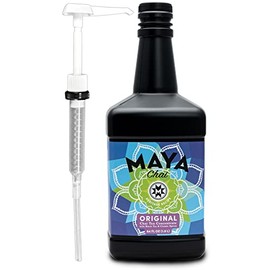 Maya Chai Tea Concentrate, Heritage Recipe, Original, 64 Ounce with White Pump