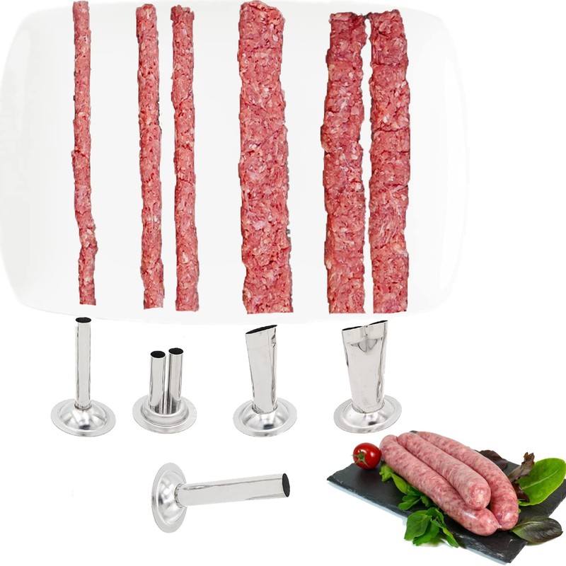 GGYCASE 2LB Large Capacity Stainless Steel Jerky Gun Kits, Sausage