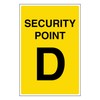 V Safety Security Point D 100 x 150 mm -