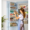 Mefirt 12 Inch Wide Narrow Over The Door Pantry Organizer,