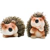 Decorative Hedgehog Ceramic Garden Hedgehog Decorative Hedgehog with Fur Set