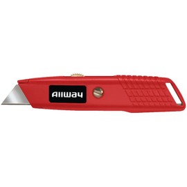 ALLWAY SLK Retractable Utility Knife with Steel Slider and 3 Blades