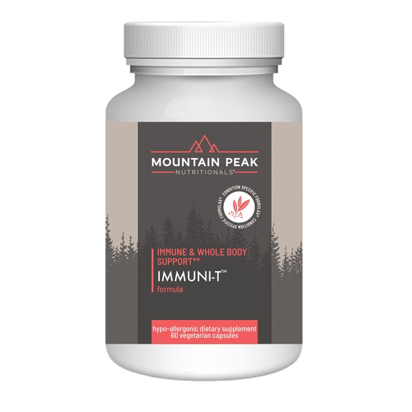 Mountain Peak Nutritionals Immuni-T - Helps Support Respiratory and Immune System - Zinc, Vitamin A, Vitamin C and Vitamin B6 - Hypoallergenic Dietary Supplement (60 Vegetarian Capsules)