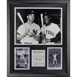 Legends Never Die Mickey Mantle & Willie Mays Framed Photo Collage, 16" x 20"