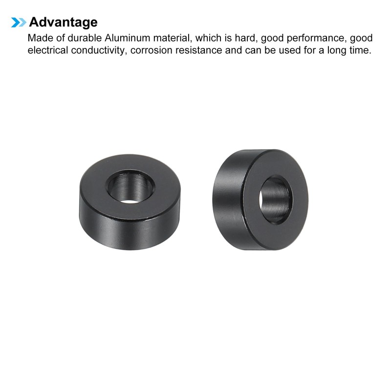 PATIKIL M5 Aluminum Spacers Set of 6 Aluminum 5.2mm ID