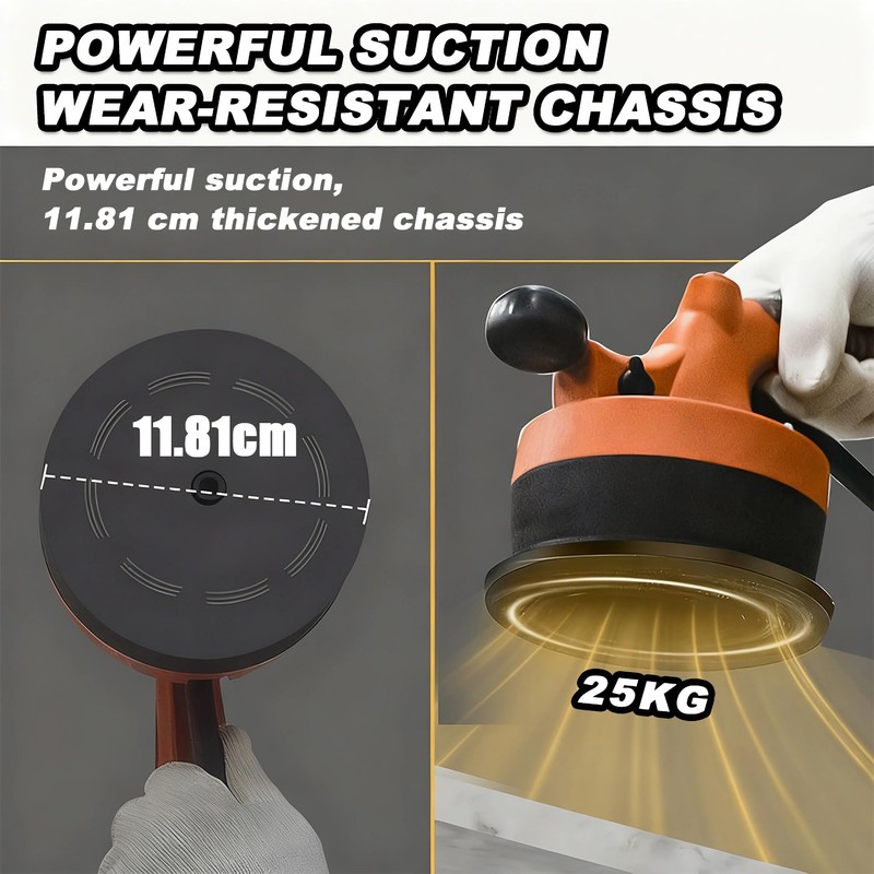 MUFASHA Tile Vibration Tool - 55Lbs Suction, 100-16000RPM Adjustable Frequency,