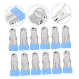 IWOWHERO 30pcs Winter Pool Cover Clips Stainless Steel Fixing Clamps Strong Windproof for Above Ground Pools