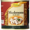 Roland Foods Canned Sliced Button Mushrooms, 16 Ounce Can, Pack