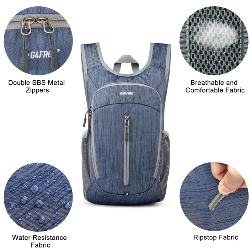 G4Free - Mochila de senderismo de 10 litros, mochila ligera