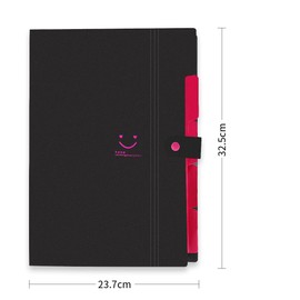 Expanding File Folder, HAISSKY A4 Letter Paper Pockets Accordion Document Bag Organizer Wallets Files Folders with Buckle Closure for School Office, 5 Pockets