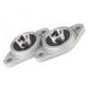 DollaTek 2 Pcs KFL08 8mm Zinc-Aluminum Alloy Flange Pillow Block