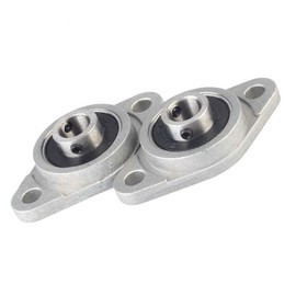 DollaTek 2 Pcs KFL08 8mm Zinc-Aluminum Alloy Flange Pillow Block Bearing