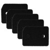 vhbw 5x Socket Filter Compatible with Miele TWJ670WP, TWH620WP, TWI180WP,