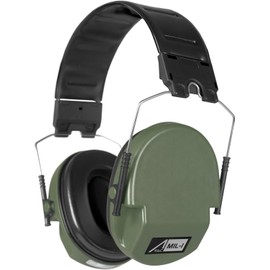 ACE Schakal MIL-I Ear Muffs - Hearing Protectors According to Military Standard for Hunting & Shooting - Tactical & Robust - Green