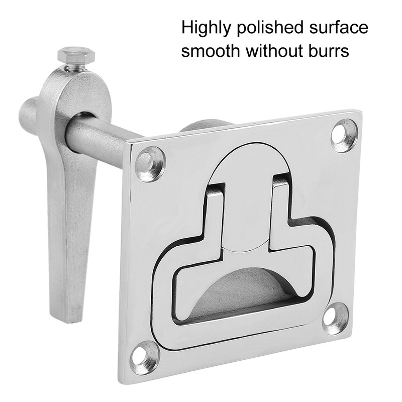 Stainless Steel Flush Mount Floor Lock Hatch Latch Hardware Accessory