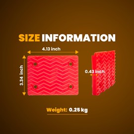 GRYVOZE Rubber Anti-Slip Pad for Granite Slab Lifting Clamp, Compatible with F-Shaped and X-Shaped Heavy-Duty Scissor Stone Lifting Clamps for Vertical Lifting of Marble Concrete Slabs and Curb Stones