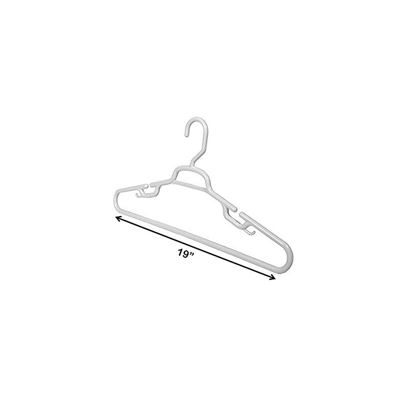 19" Heavy Duty Giant Plastic Hangers - 6PC