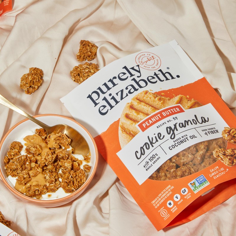 Purely Elizabeth Cookie Granola, Peanut Butter, Gluten-Free, Non-GMO (3 Ct,