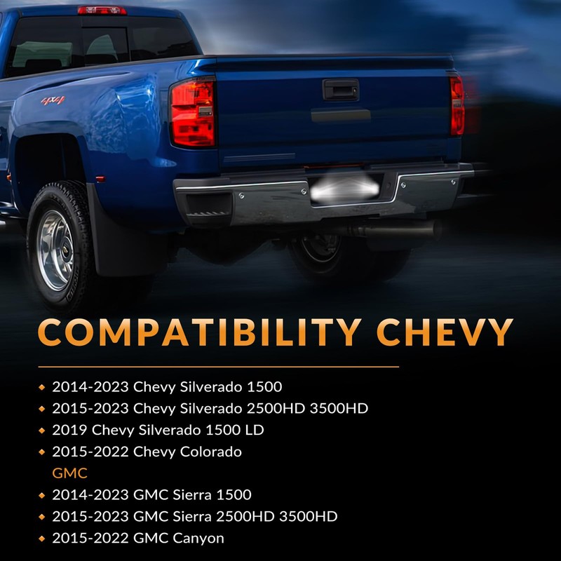 DERMOKA LED License Plate Lights For 2014-2025 Chevy Silverado GMC