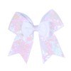 Glitter Cheer Hair Bows Ponytail Holder Elastic Band Sequins Bow-knot