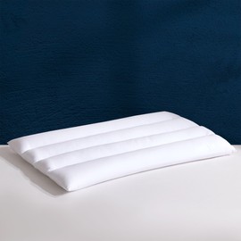 SLEEP ZONE Ultra Thin Pillow for Stomach and Back Sleepers Flat Slim Design for Cervical Neck Alignment 100% Cotton Cover SUSTANS Fiber Really Soft(King Pack of 1)