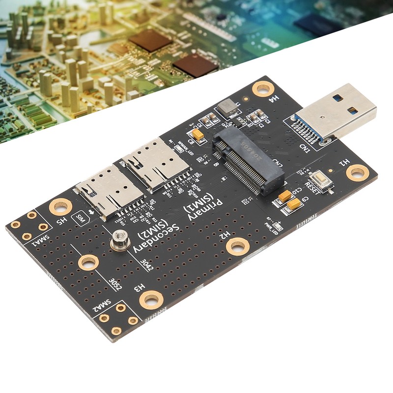 M.2 to USB 3.0 Adapter Push Connector for Dual SIM