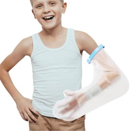 Arm Cast Cover for Shower Bath, Watereproof and Watertight Cast Bandage Protector Bag for Broken Surgery Wound Arm, Hands, Wrists, Elbow, Fingers, Burns, Reusable Keeps Bandage Dry