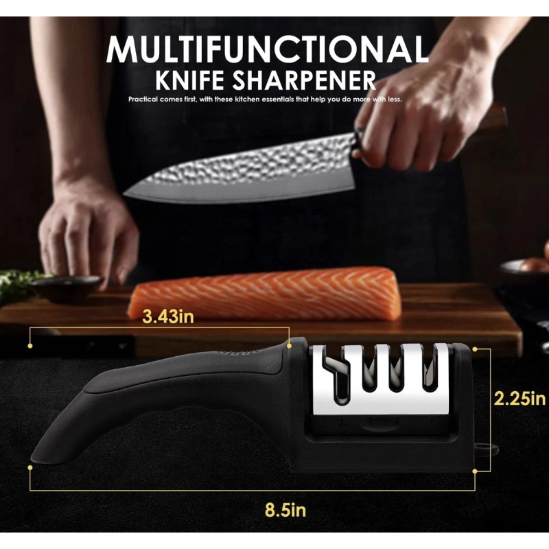 Knife 4 In 1 Knife Sharpener. Professional Quality. New!