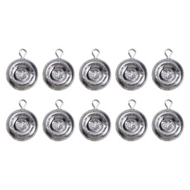 CWSDXM Disc Sinkers Lead Coin Weights Flat Round Sinker for Surf Drifting River Trolling Catfishing Fishing Pancake Sinkers and Weights 3/4oz - 8oz (3/4oz-10pcs)