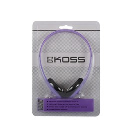 Koss KPH7V Portable On-Ear Headphone with Adjustable Headband - Violet