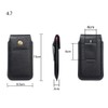 DFV mobile Leather Cover Vertical Belt Case with Magnetic Closure