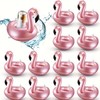 XILE ARK Inflatable Flamingo Drink Holders, 12 Pack, Pink Pool